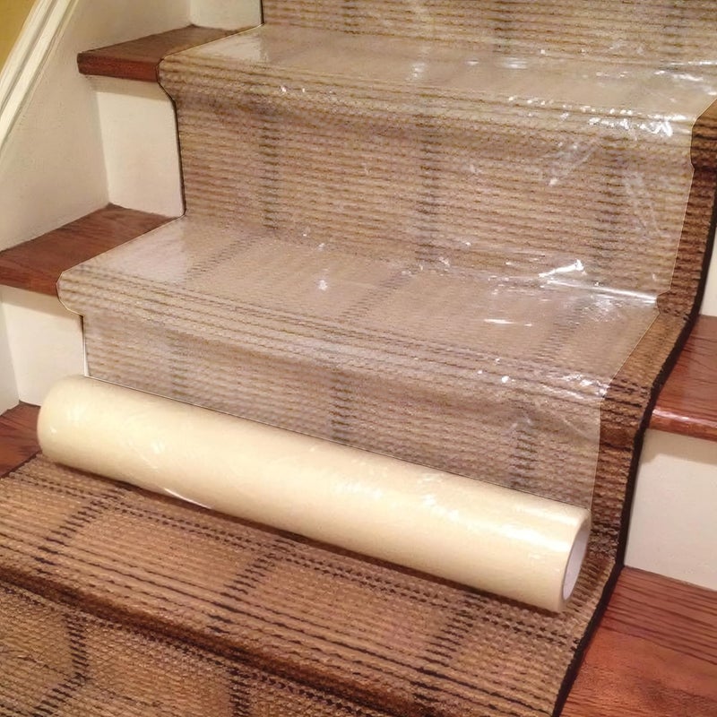 ZIP-UP Carpet Protection Film - 24" x 200' Floor and Surface Shield with Self Adhesive Backing & Easy Installation - CPF24200 - Image 4